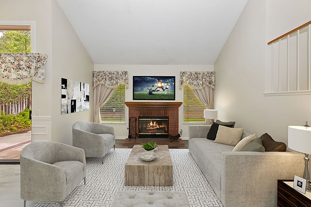 Living Room with Fireplace - Gallery Preview